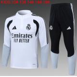Chándal Real Madrid 2026/27 ( White Half Zip) - NIÑOS